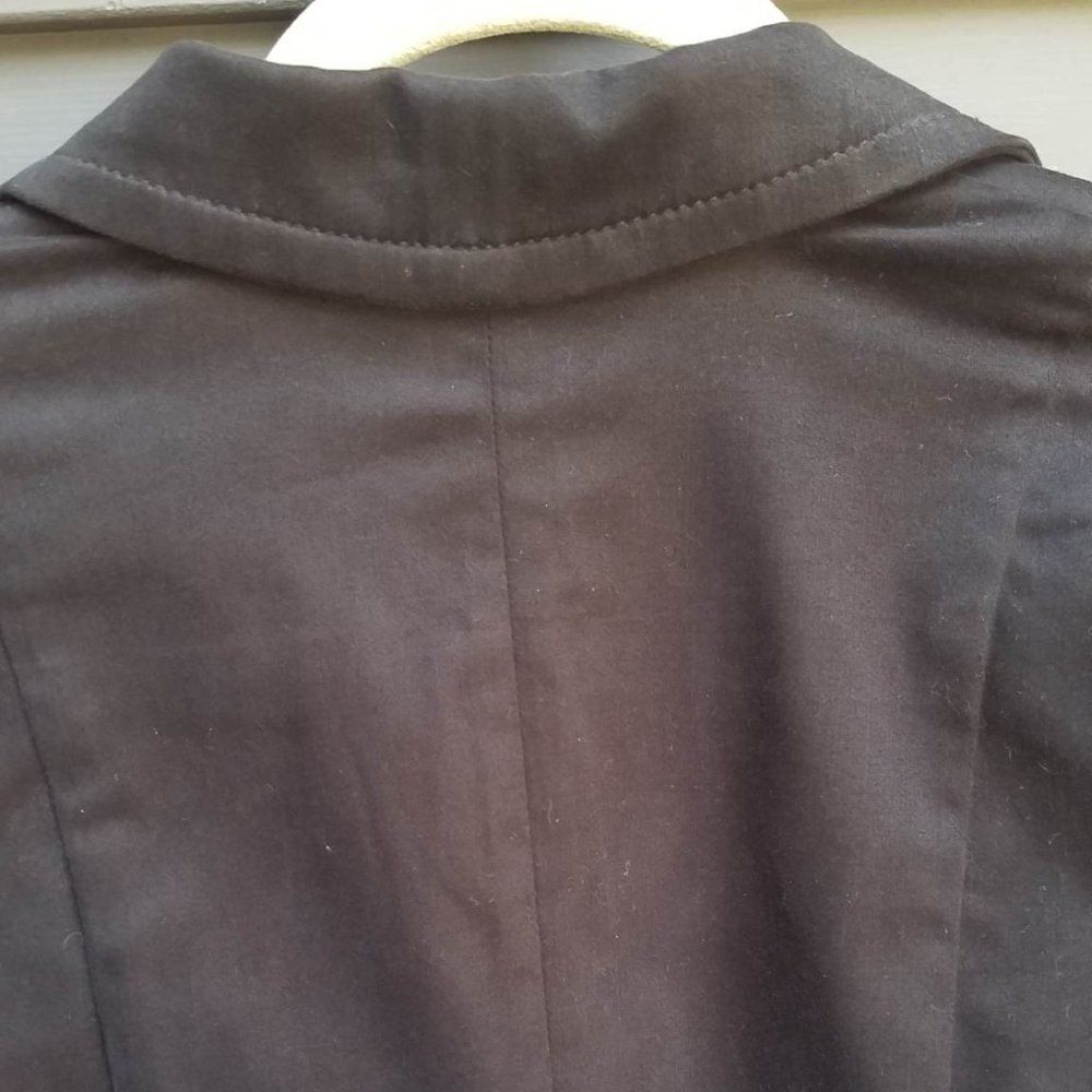 Gap Black Brushed cotton Blend Blazer Size 8 - Picture 7 of 7